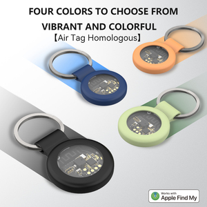 Portable Smart Anti Lost Locator Tag Compatible With Apple iOS Mini ABS Transparent Cover