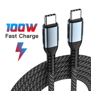 PD 100W Type C to Type C 5A Fast Charging Cable