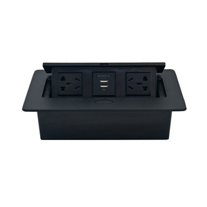 Multimedia Conceal Style Desktop Socket Countertop USB Charger