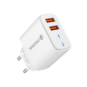 Cantell OEM 10W USB Power Adapter With LED 2A Dual Port